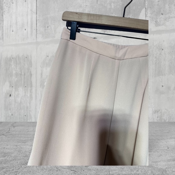 R&M Richard Nude/Blush Wide Leg Flowy Side Slit Dress Pant 12 Petite - Picture 7 of 13